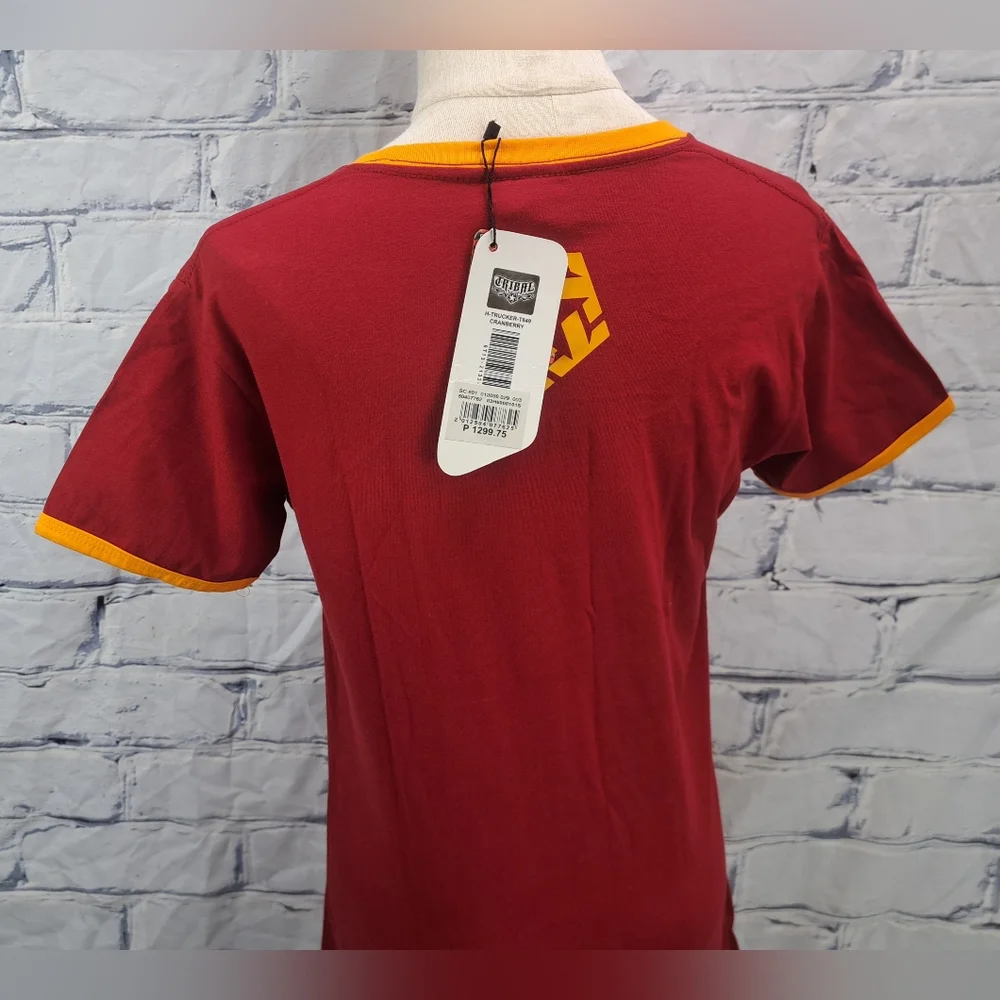 NWT Vintage Tribal Gear Women's T-Shirt Dress Mini Trucker Cranberry Y2K Large - Picture 9 of 15